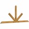Ekena Millwork Saratoga Rough Sawn Timber Gable Bracket, Western Red Cedar, 96"W x 40"H x 2"D x 4"F, 10/12 Pitch GBW096X40X0204SAR00RWR - alternate 3